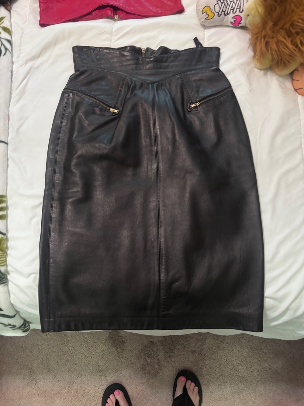 Michael Hoban North Beach Leather Pencil Skirt - Classic High-Waist